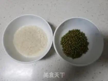 Make The green bean congee step 1