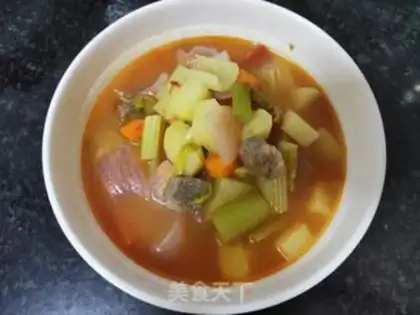 Make Family borscht step 12