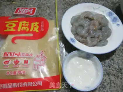 Make Shrimp tofu rolls step 0