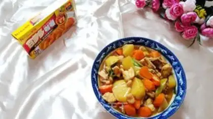 Make Vegetable curry chicken step 9