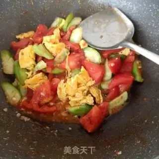 Make Smelt tomato fried eggs step 16