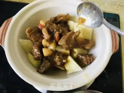 Make Duck stew potatoes step 2