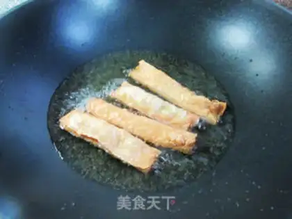 Make Shrimp tofu rolls step 10