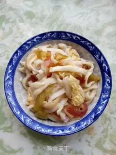 Make Pepper onion egg noodles step 7