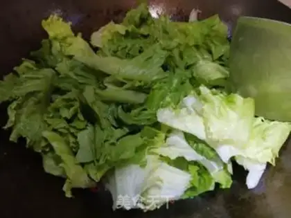 Make Garlic lettuce step 1