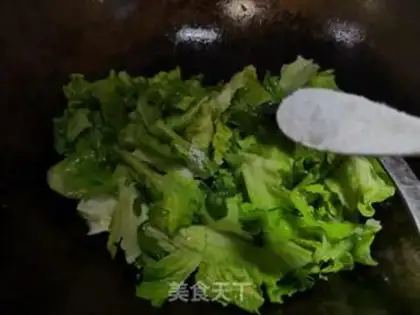 Make Garlic lettuce step 2