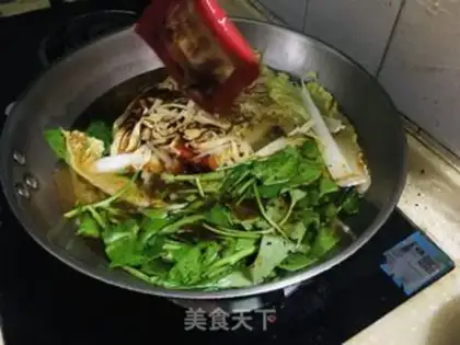 Make Spicy rice line step 4