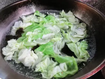 Make Blackwood, cabbage step 1