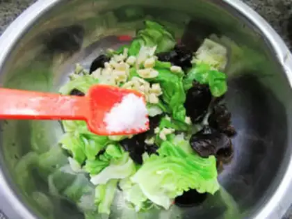 Make Blackwood, cabbage step 4