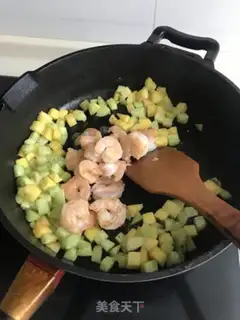 Make Pineapple cucumber shrimp step 6