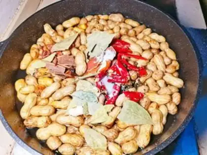Make Five saline peanuts step 4