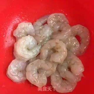 Make Carrots, peas, shrimp step 0