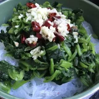 Make A spinach mix fan step 7