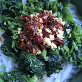 Make A spinach mix fan step 8