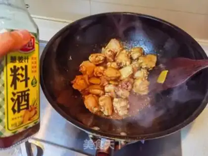 Make Little chicken wings, red mushrooms step 6