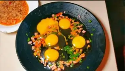 Make Farmer steamed eggs step 6
