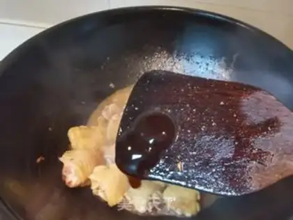 Make Little chicken wings, red mushrooms step 7