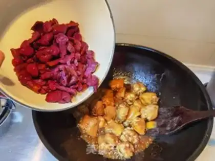 Make Little chicken wings, red mushrooms step 8