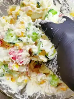 Make Mashed potato salad step 6