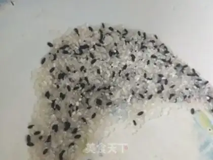 Make Black rice porridge step 0