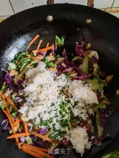 Make Beef and vegetable fried rice step 4