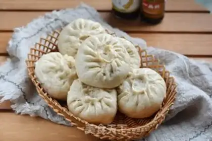 Make The fragrance of nutritious pork drys the whole wheat bun step 19