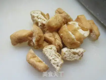 Make Blackwood oil and tofu step 1
