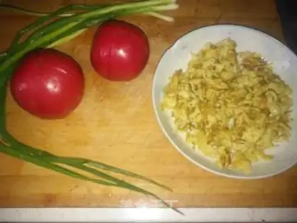 Make Tomato egg dumplings step 0