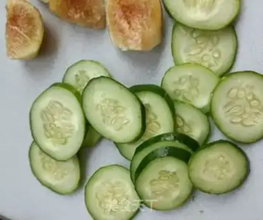 Make Cucumber sausage salad step 4