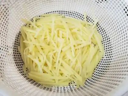 Make ♪ And cold potato silk ♪ step 1