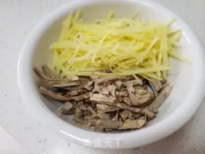 Make ♪ And cold potato silk ♪ step 8