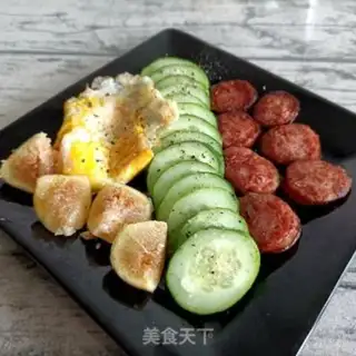 Make Cucumber sausage salad step 13