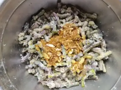 Make Garlic mashed beans step 11