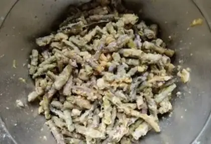 Make Garlic mashed beans step 12
