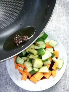 Make Carrot cucumber step 2