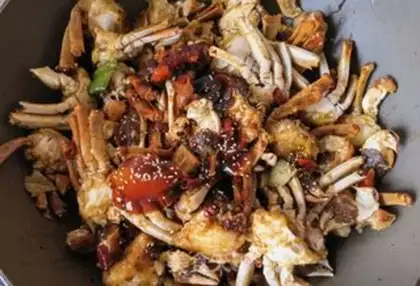 Make Beer spicy crabs step 16
