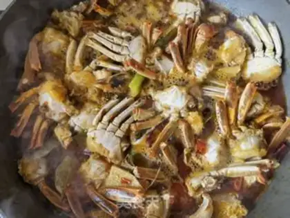 Make Beer spicy crabs step 19