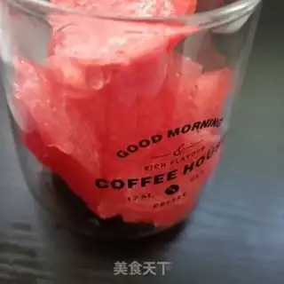 Make Hand over watermelon ice cream step 1