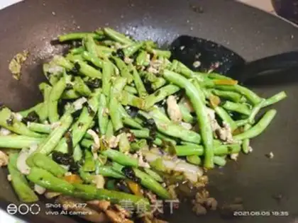 Make Soybeans fried meat step 7