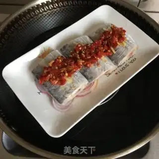 Make Pepper chopping steamed fish step 5