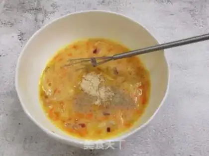 Make Rice eggcakes step 1