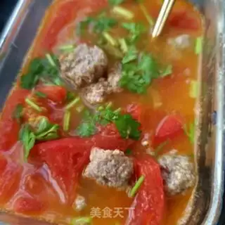 Make Beefball tomato soup step 15
