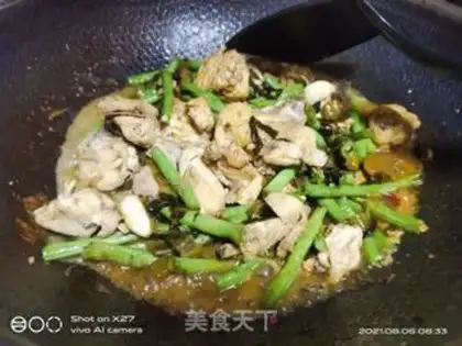 Make Sour beans, chicken step 4