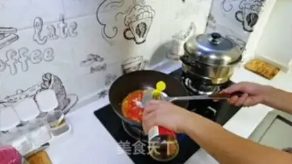 Make Tomato eggs, cat ears step 10