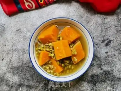 Make Potato pumpkin green bean congee step 8