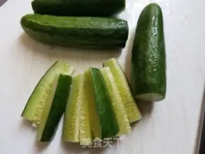 Make The cucumbers plattered the sea with tacos step 0