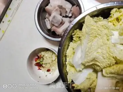 Make Five flowers and cabbage step 0