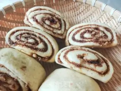Make Red sugar walnut rolls step 19