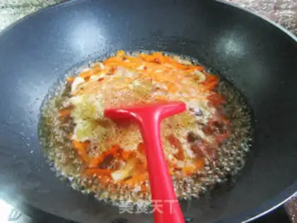 Make Five carrot curry noodles step 8
