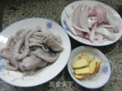 Make Octopus fried onions step 0